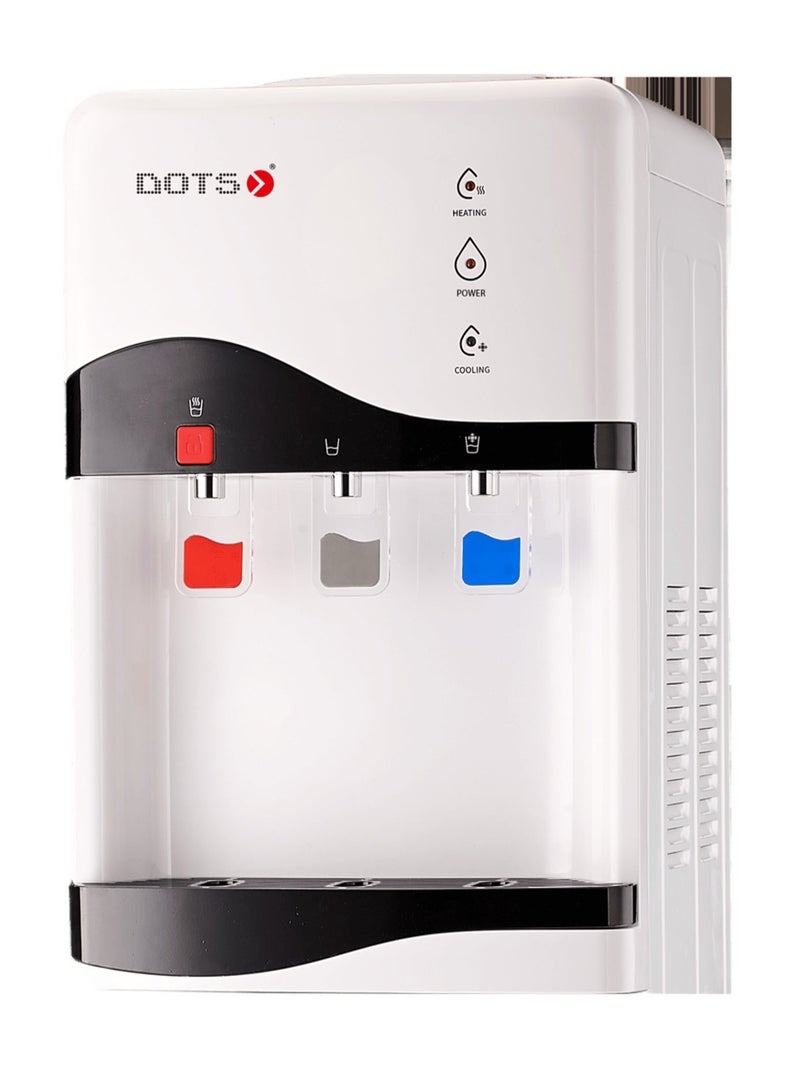 DOTS Tabletop water dispenser with 3 taps, 580W (cold, warm, and room temperature drinks), 52cm tall – ideal for homes and offices - Image 2